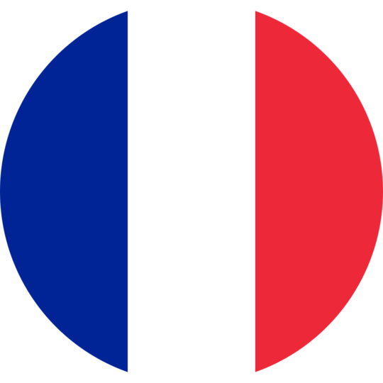 drapeau français rond
